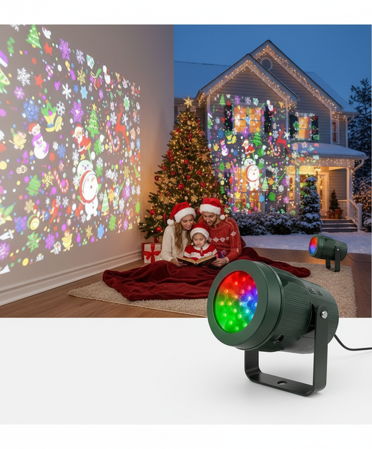 Proiector Lumină de Crăciun – Decor instant