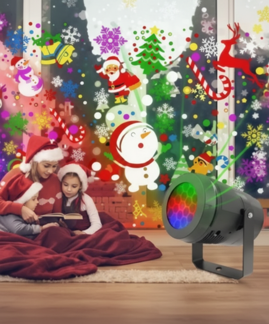 Proiector Lumină de Crăciun – Decor instant